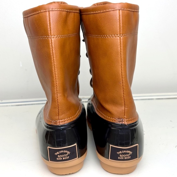 Sporto,  Arianna The Original Duck Boot Chestnut Brown and Tan Waterproof sz 6M - Picture 5 of 9